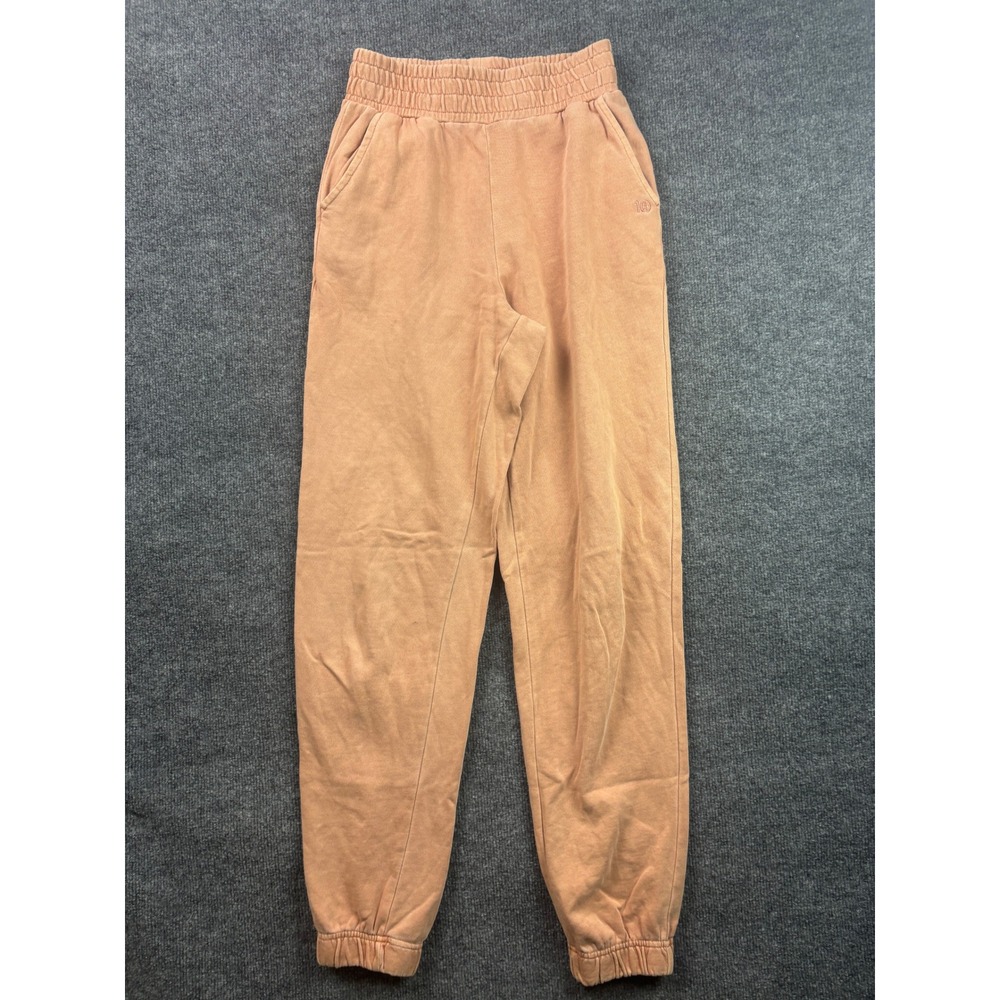 tentree Sweatpants Women XS Peach Organic Cotton French Terry Joggers G-0435